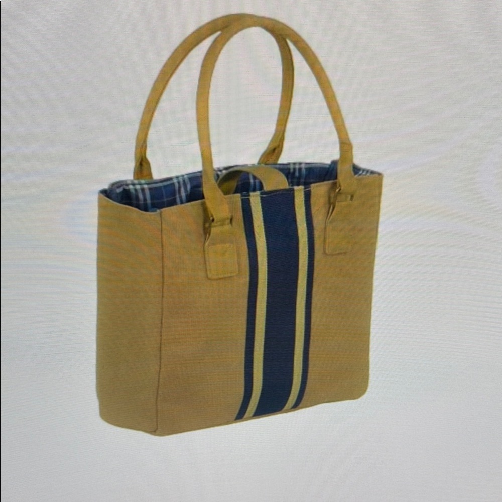 Newport Tote - Newport Tan and Black Striped Unisex